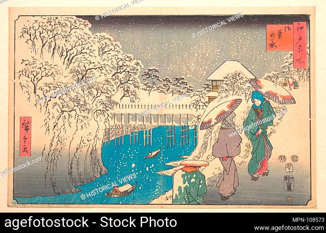 Ochanomizu. Artist: Utagawa Hiroshige (Japanese, Tokyo (Edo) 1797-1858 Tokyo (Edo)); Period: Edo period (1615-1868); Date: dated 11th month, Ox year