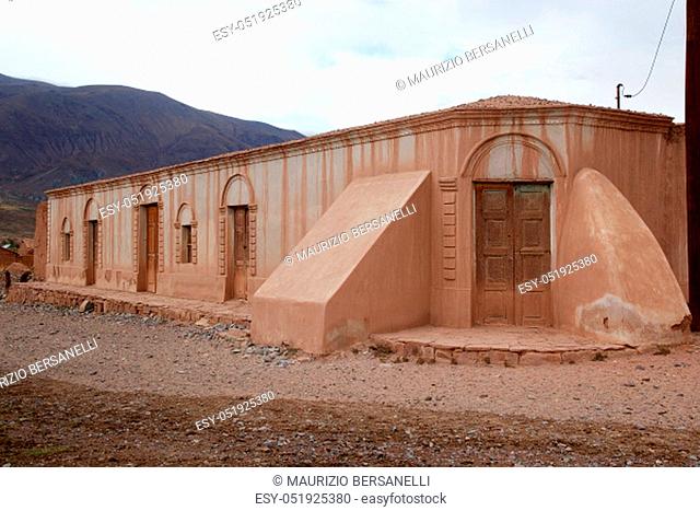 La Poma village along the Calchaqui Valley, Argentina. It is a valley in the northwestern region of Argentina and the village was destroyed by an earthquake in...