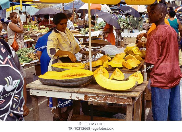 Trinidad Arima Open Market Melon Seller