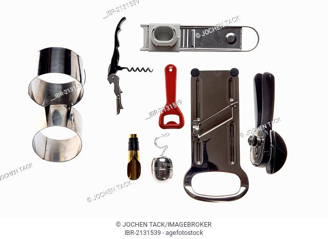 Various kitchen tools and utensils