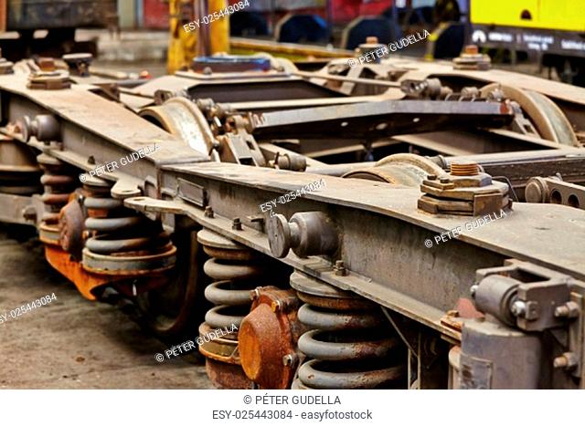 Undercarriage of a railway wagon