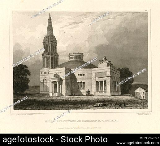 Episcopal Church at Richmond, Virginia. Lossing, Benson John, 1813-1891 (Author) Fenner, Sears & Co. (Engraver) Fenner, Sears & Co