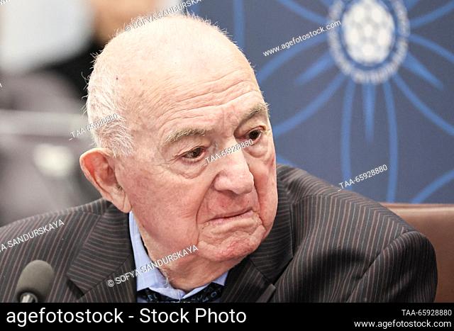 RUSSIA, MOSCOW - DECEMBER 20, 2023: Nikita Simonyan, vice president of the Russian Football Union, attends a meeting of the Executive Committee of the Russian...
