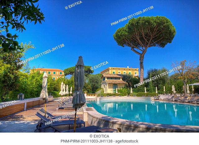 Swimming pool at a hotel, Sorrento, Campania, Italy
