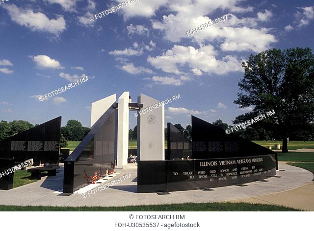 Springfield, IL, Illinois, The Illinois Vietnam Veterans Memorial at Oak Ridge Cemetery in Springfield