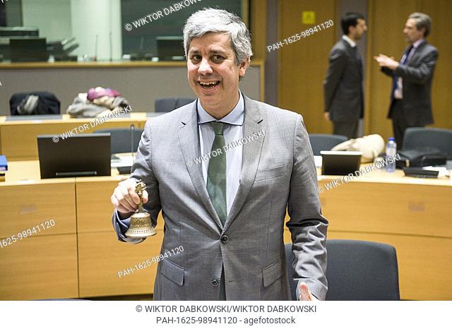 New President of the Eurogroup , Portuguese Finance Minister Mario Centeno chairs his first Eurogroup , finance ministers of the single currency EURO zone...