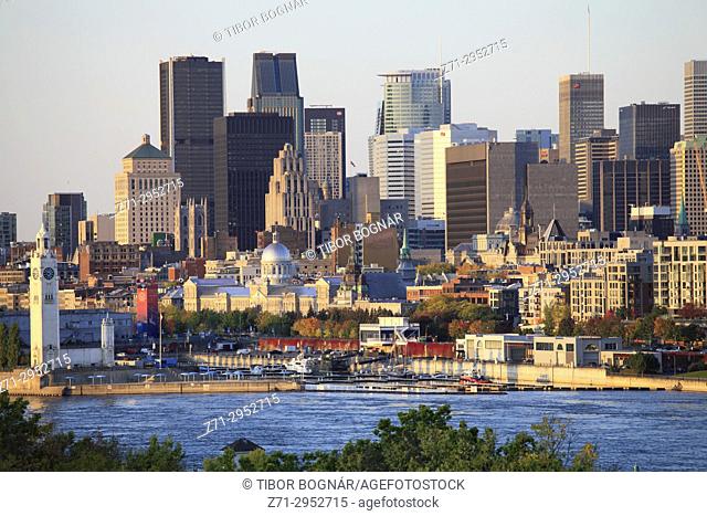 Canada, Quebec, Montreal, skyline, St Lawrence River,