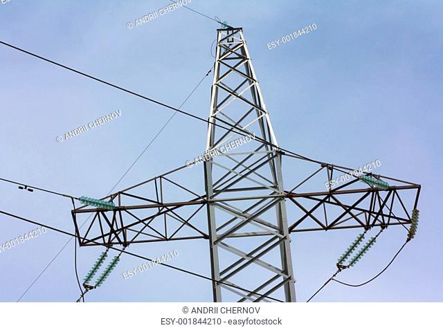 High voltage power line pylon