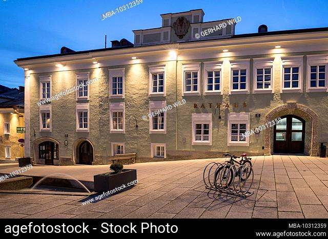 The town hall on Stadtplatz, Radstadt, Pongau, Salzburg State, Austria, October 2019