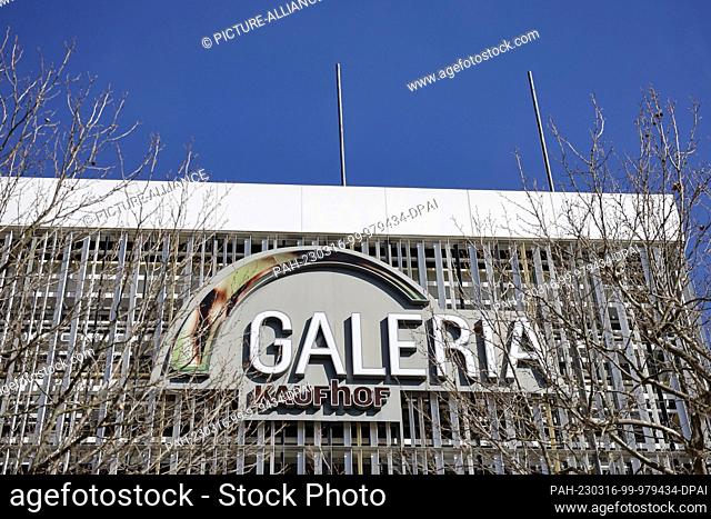 16 March 2023, Bavaria, Erlangen: The Galeria Kaufhof store in Erlangen on Nürnberger Strasse. The store is one of five stores that were originally on the...