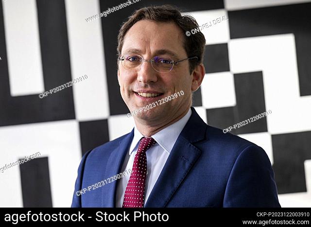 French Ambassador to the Czech Republic Alexis Dutertre poses for a photo for the Czech News Agency in Prague, Czech Republic, on December 19, 2023