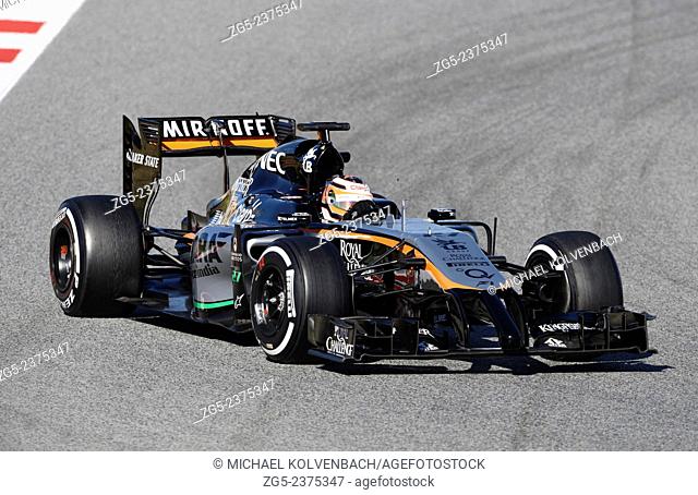 Circuit de Catalunya Montmelo near Barcelona, Spain 19.-22.2.15, Formula One Tests -- Nico HŸlkenberg (Huelkenberg), Force India VJM08