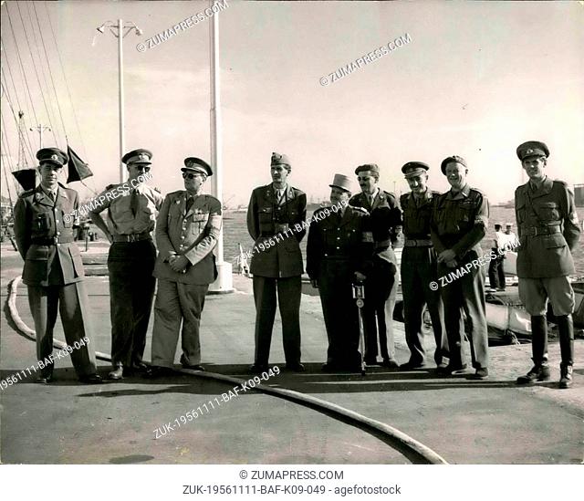 Nov. 11, 1956 - U.N. Observers arrive in Port Said.: Picture received in London today from Port Said. The United Nations is observes from any U.N
