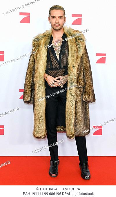 11 November 2019, Berlin: The singer Bill Kaulitz comes to the premiere of the new show ""Queen of Drags"" by ProSieben. Photo: Jens Kalaene/dpa-Zentralbild/dpa