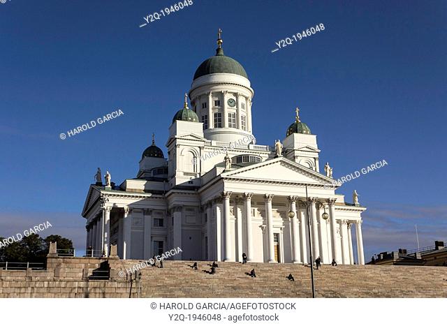 St. Nicholas cathedral. Evangelical Lutheran cathedral of the Diocese of Helsinki, located in the centre of Helsinki, Finland