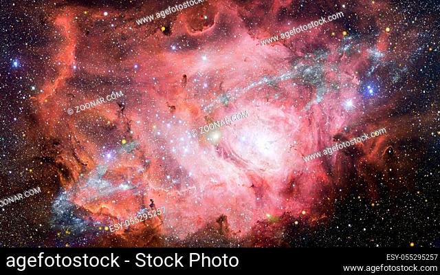 High definition star field, colorful night sky space. Nebula and galaxies in space. Astronomy concept background. Elements of this image furnished by NASA