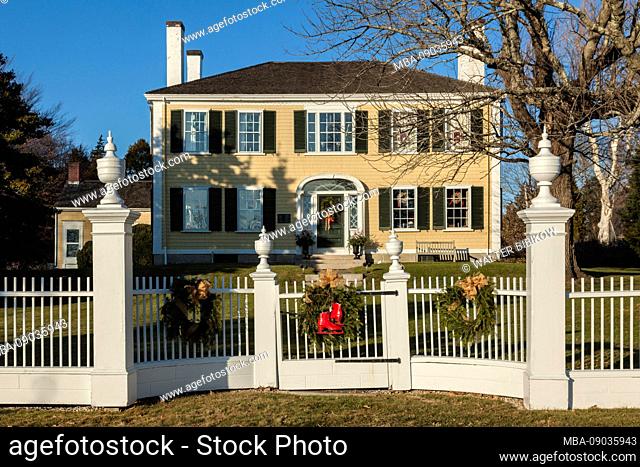 USA, New England, Massachusetts, Duxbury, The King Caesar House, once owned by Ezra Weston, the largest ship owner in the USA in the 1840s
