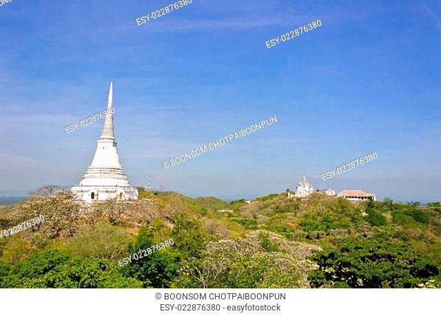 Nakhon Khiri Palace on top of hill was built by King Rama IV in 1859 in Petchburi , Thailand