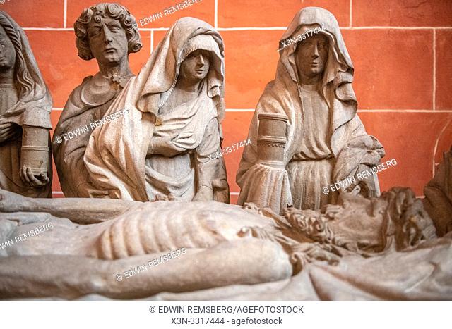 Details of a large sculpture in Imperial Cathedral of Saint Bartholomew , Frankfurt Germany
