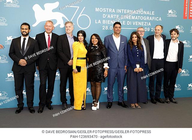 Director Haifaa Al-Mansour with cast and team at Photocall on 'The Perfect Candidate' at the Venice Biennale 2019 / 76th Venice International Film Festival at...