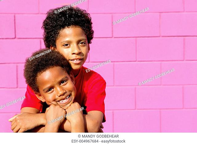 cute black american or african descent kids