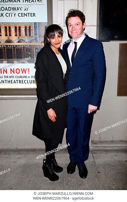 Opening night of Broadway's Constellations at the Friedman Theatre - Arrivals. Featuring: Nicolette Robinson, Dominic West Where: New York, New York