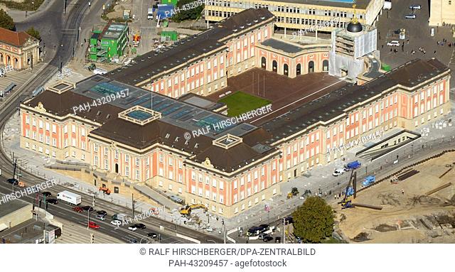 Aerial view of the Potsdam City Palace, which will house the Brandenburg state parliament, in Potsdam, Germany, 02 October 2013