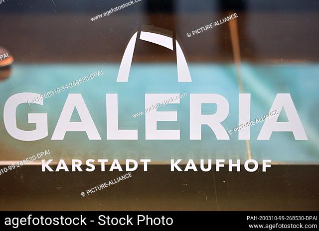 23 February 2020, Saxony, Leipzig: The lettering ""Galeria Karstadt Kaufhof"" can be seen on the shop windows of the former Galeria Kaufhof in Leipzig's city...