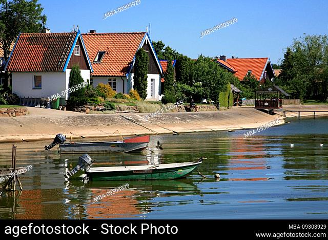 Cottage on the lagoon, Preila, Curonian Spit, Lithuania