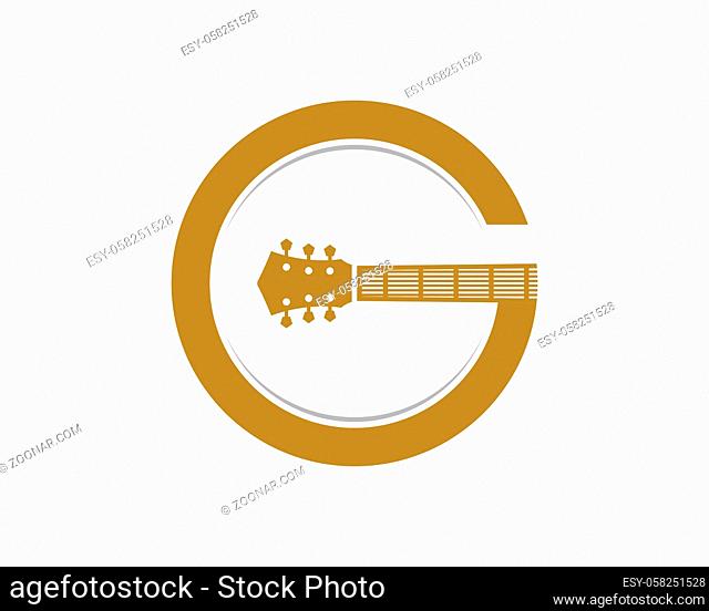 G Letter with guitar logo