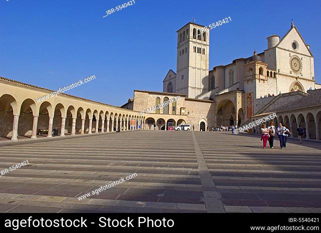 Assisi, Basilica di San Francesco, Basilica of Saint Francis, UNESCO World Heritage Site, Province of Perugia, Umbria, Italy, Europe