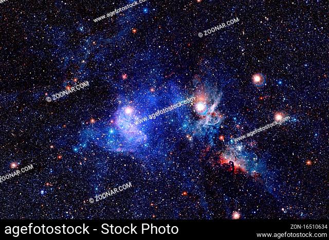 Outer space, cosmic landscape. Nebula. Elements of this image furnished by NASA