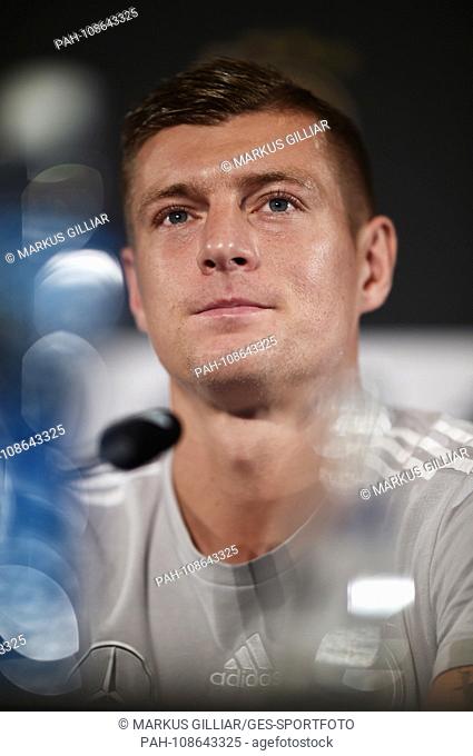 Toni Kroos (Germany) Portrait, PortrÃ-t, Headshot, Head. GES / Football / DFB Press Conference in Munich, 05.09.2018 Football / Press Conference
