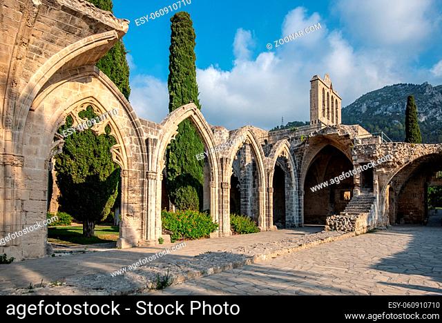 Famous Bellapais abbey at Kerynia district in Northern Cyprus