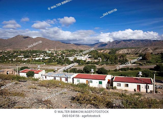 Argentina, Salta Province, Valles Calchaquies, Cachi, town view from the east