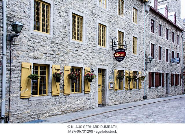 Typical stone houses in the Lower Town (Basse-Ville) of Québec City
