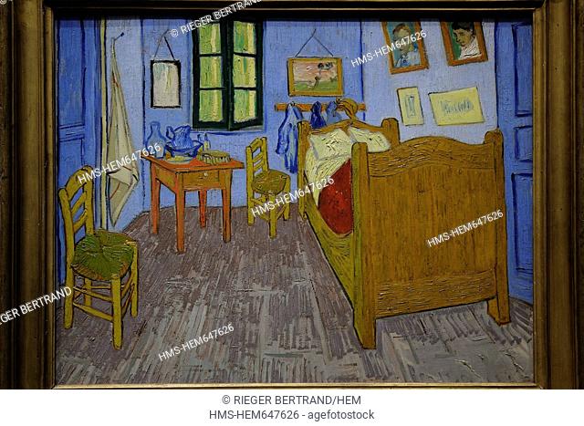 France, Paris, the Orsay Museum, Vincent van Gogh, La Chambre coucher 1888