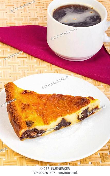 Prunes and coffee pie