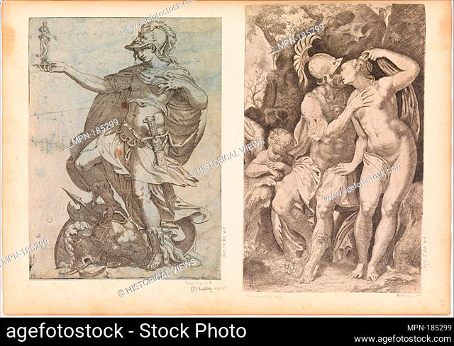 Mars and Venus. Artist: Engraved by Marco Angolo del Moro (Italian, Verona (?) ca. 1537-after 1586); Date: n.d; Medium: Engraving; Classification: Prints