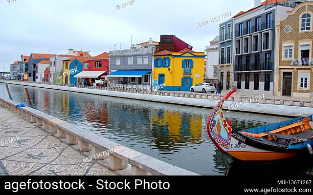 Very popular in the city of Aveiro - the gondola rides through the canals - travel photography
