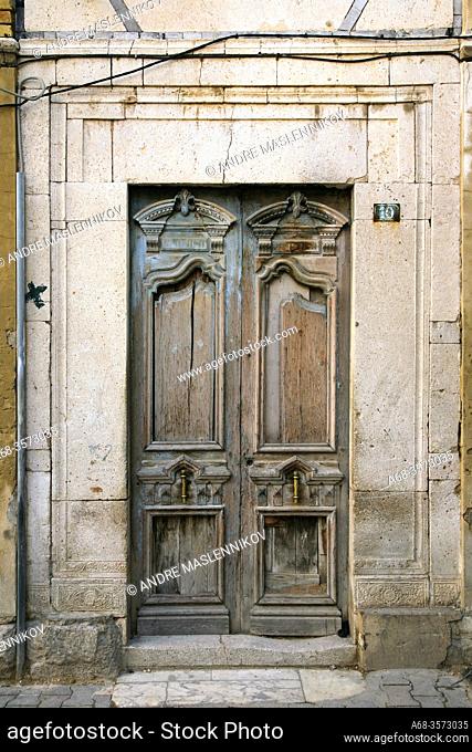 An old wooden door in Tunis. Tunisia. Photo: André Maslennikov