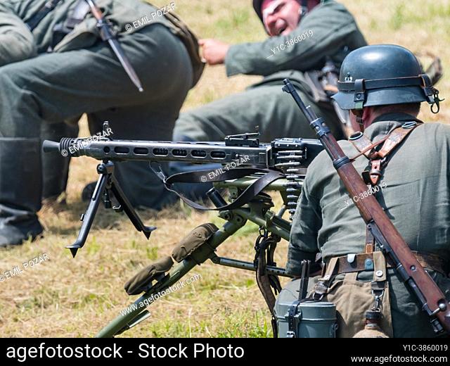 German Army of World war II reincarnation of a battle, Pivka Slovenia 2018, editorial use only
