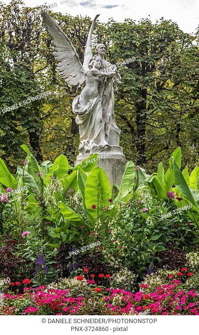 France, Paris 6th district, Jardin du Luxembourg, statue of Leconte de Lisle