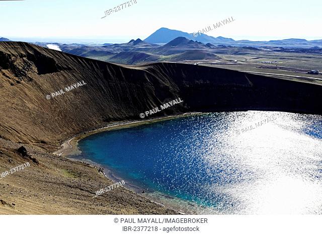 Krafla crater, Myvatn, Iceland, Europe