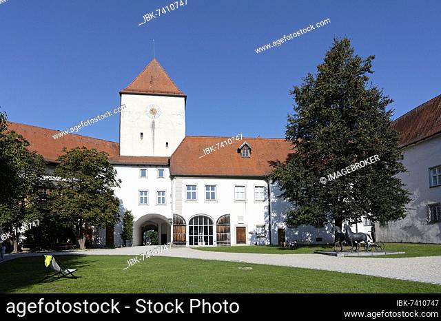 Veste Oberhaus, Outer Castle castle yard, Gate Tower, Oberhaus, Passau, Bavaria, Germany, Europe