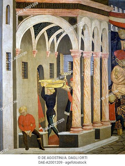Cassone Adimari or Adimari Wedding Chest, 1445-1450, by Giovanni di Ser Giovanni known as Lo Scheggia (1406-1486), tempera on canvas, 88