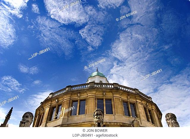 England, Oxfordshire, Oxford, An exterior view of the Sheldonian Theatre in Oxford
