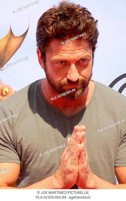 Gerard Butler at the DreamWorks premiere of How To Train Your Dragon 2. Arrivals held at Regency Village Theatre in Westwood, CA, June 8, 2014