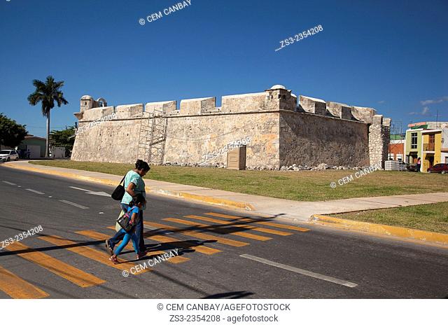 Baluerte de Sn. Juan, historic fort at the center of Campeche, Campeche, Yucatan, Mexico, Central America