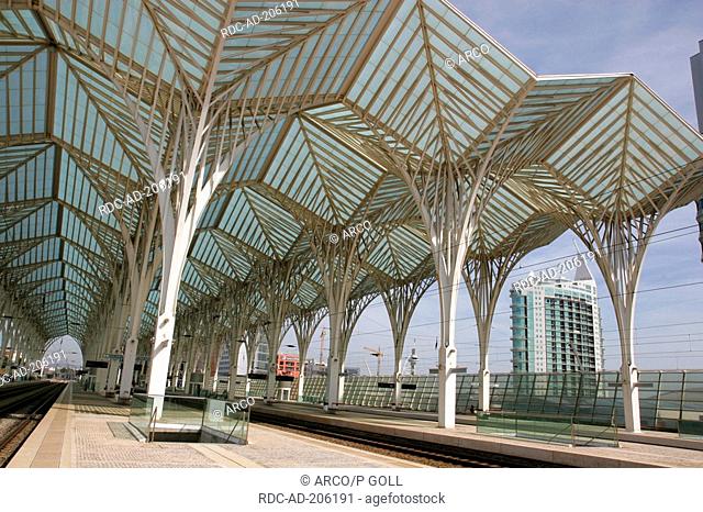 Railway station Gare do Oriente, Parque das Nacoes, Lisbon, Portugal, Estacao do Oriente, Nations' Park